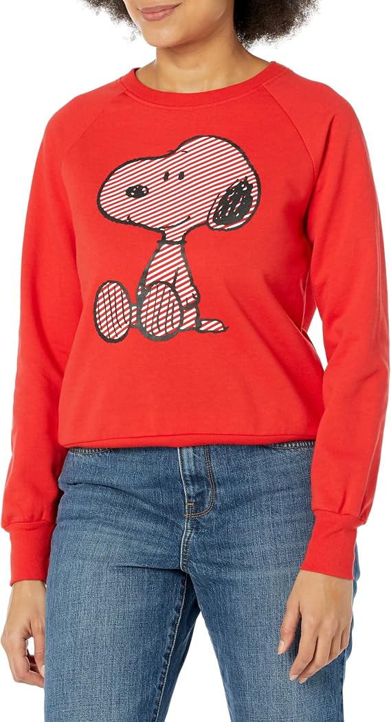 Peanuts Women's Ladies Snoopy Fashion Fleece Sweatshirt Sweatshirt (pack of 1)