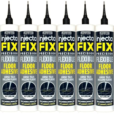 Precision by Floor-Fix Pro: Fixes Loose Tiles - For Loose and Hollow Tiles Wood LVT and Laminate - With 1.9mm Syringe Attachment - Adjustable to 6mm + Anti Clog Function (6)