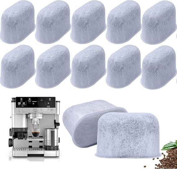 Water Filter Replacement Compatible with Ninja Coffee Machine, Luxe Cafe and Espresso Machine ES601 Accessories - Charcoal Filtration Inserts (12 Pack Water Filters)