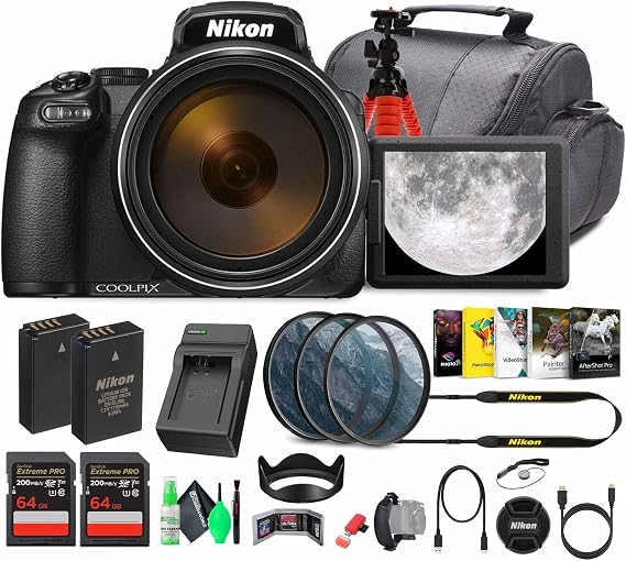 Nikon COOLPIX P1100 Digital Camera (26541) & Photo Software Bundle