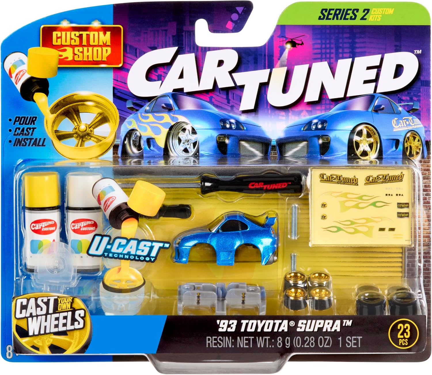 MGA Entertainment CarTuned Custom Shop Series 2-1993 Toyota Supra Pro StockRacer
