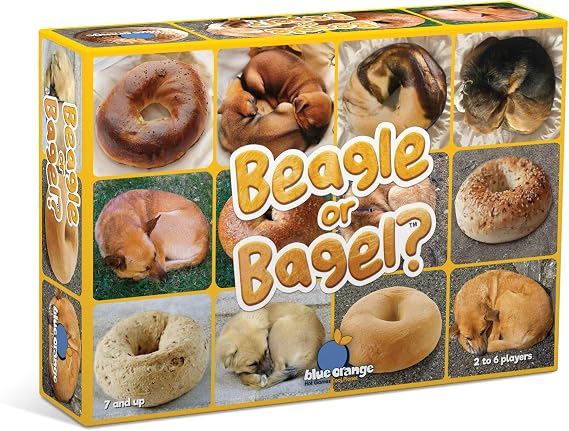 Beagle Or Bagel, Fast-paced Pattern-Recognition Game for Kids and Families, by Blue Orange Games, 2 to 6 Players, Ages 7 and Up