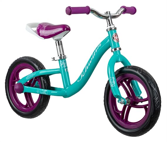 Schwinn Elm and Koen Bike or Balance Bike, 12-18 Inch Bike for Kids Ages 2-13, Black, Blue, Red, Teal, Pink or Purple, SmartStart Ergonomic Design, Adjustable Seat Grows with Child, Training Bicycle