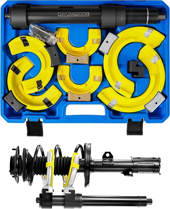 1000kg Macpherson Strut Coil Spring Compressor Dumper Extractor Yolk Protector