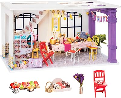 Rolife DIY Miniature Dollhouse Kit -124 Scale House Diorama Creative Gifts for Girl TeensAdultsParty Time