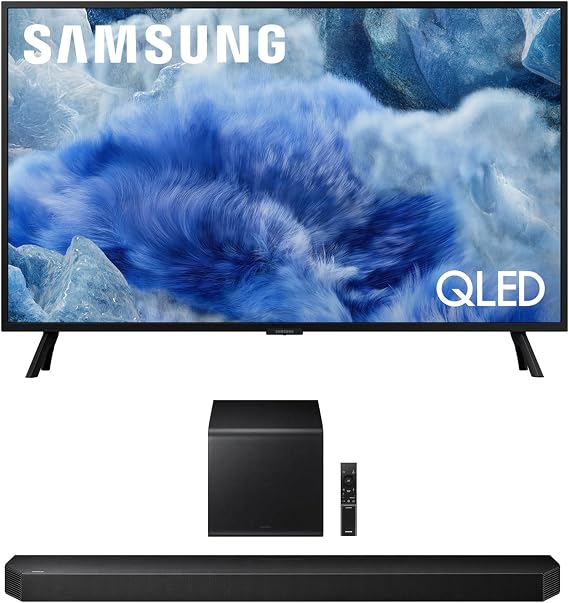 Samsung QN32Q8FAAFXZA 32 Inch Class QLED Q8F 4K Vision AI Smart TV with a HW-Q800F Q Series Soundbar 5.1.2 Ch Subwoofer (2025)