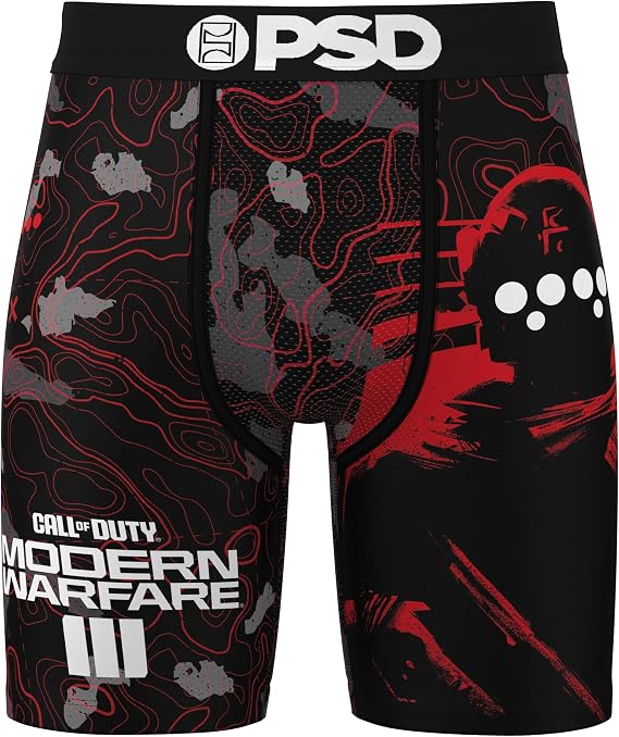 PSD Men's Call of Duty Boxer Briefs - COD Breathable and Supportive Men's Underwear with Moisture-Wicking Fabric