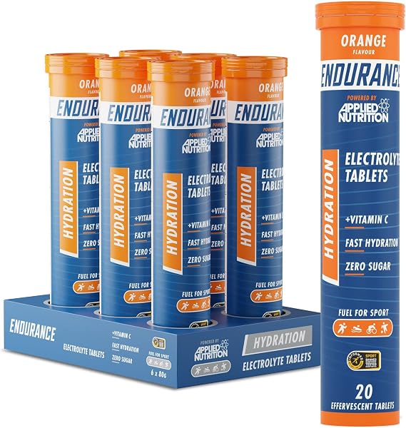 Applied Nutrition Effervescent Electrolyte 4000Mg Tablets - Orange 6 X 20Tabs