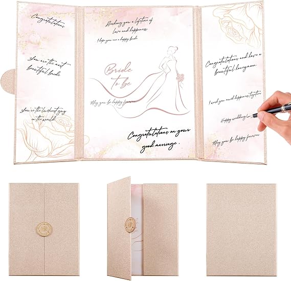 Lebaley Bridal Shower Decorations Rose Gold Bride to Be Guest Book Alternative Signature Guest Book Wedding Guest Book Bridal Shower Guest Book Bridal Shower Gifts for Wedding Bachelorette Party