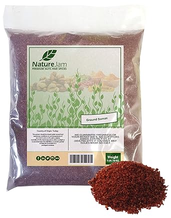 Sumac Spice Seasoning 1 Pound Bulk Bag-Pure 100% Sumac Heat Sealed for Freshness