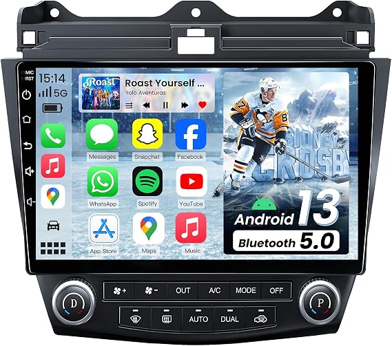 [8Core 4+32GB] Radio Stereo for Honda Accord 7th 2003-2007: 10" 1280 * 800 HD Touch Screen Replacement Carplay/Android Auto FM DSP 4G LTE 5GWIFI Bluetooth5.0 Camera SWC GPS