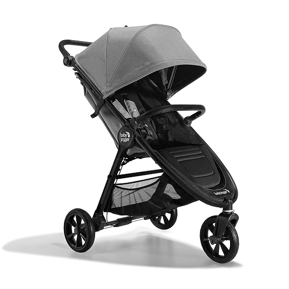 Baby Jogger City Mini GT2 All-Terrain Lightweight Stroller, Forever Air Tires, One-Hand Fold, All-Wheel Suspension, Baby Stroller with Belly Bar, Leatherette Handlebar, Pike Fashion