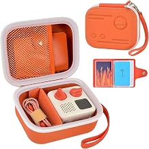 Case Compatible with Yoto Mini (2024 Edition) Kids Screen-Free Bluetooth Audio Player & Card Storage Holder for up to 24 Cards (Orange)