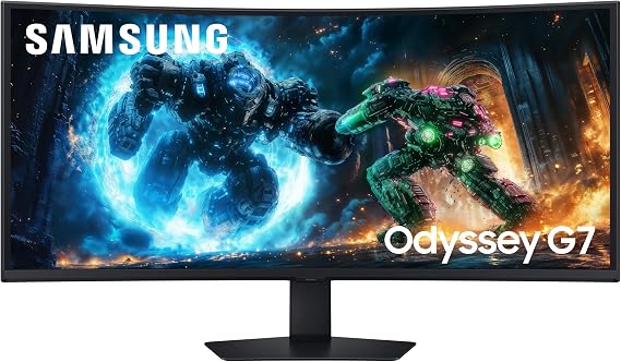 Samsung Odyssey G7 LS40FG756EUXXU 40" Curved Ultrawide 5K2K WUHD Gaming Monitor - 180Hz, 1ms, 5120x2160 UltraHD, 1000R, HDMI 2.1, Displayport, USB, Height Adjust