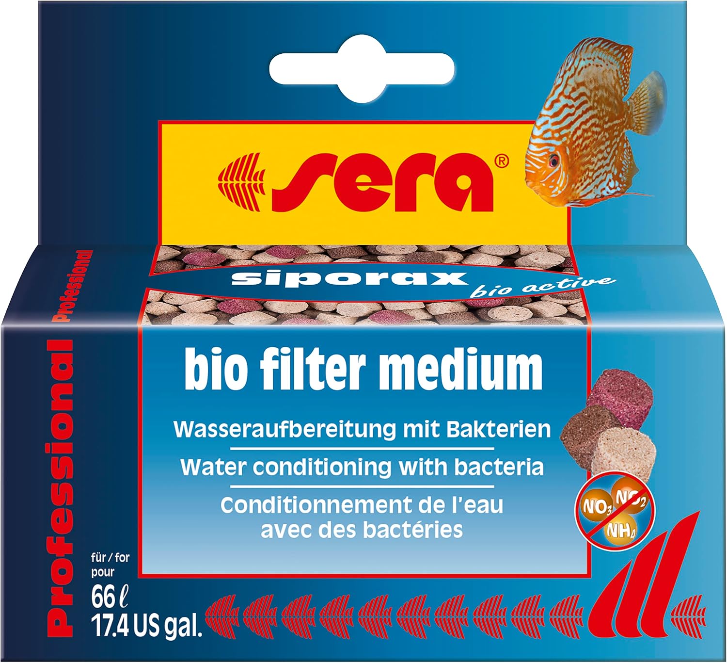 greenhouse siporax bio active Professional 35g new water purification method reduces ammonium, nitrite, nitrate even after 24 hours and is a self-cleaning high-performance filter media