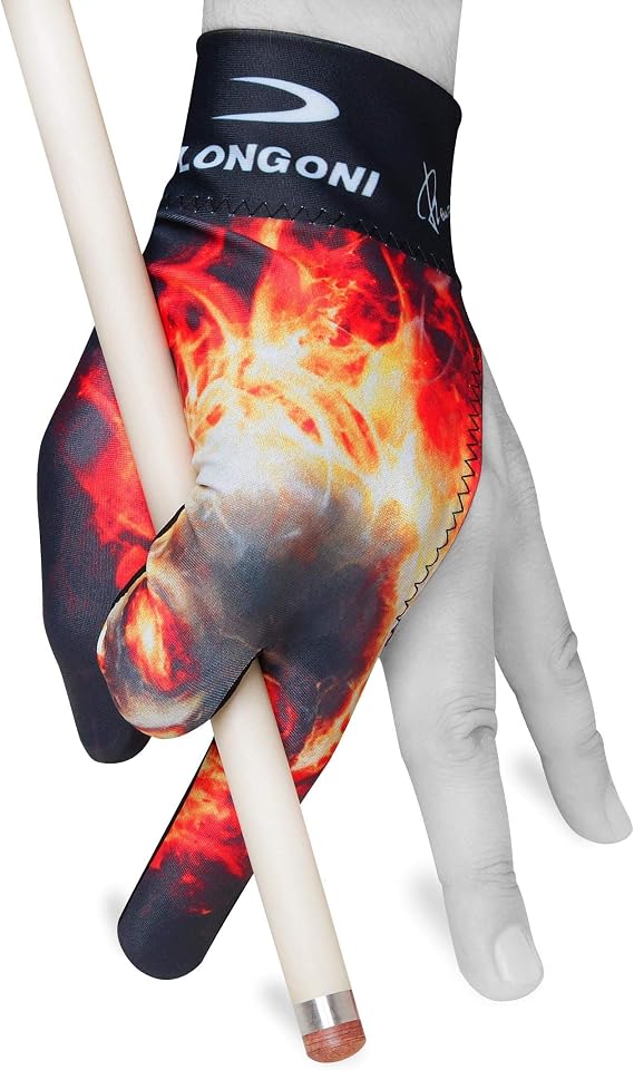 Longoni Billiard Pool CUE Glove Fancy Skull 2