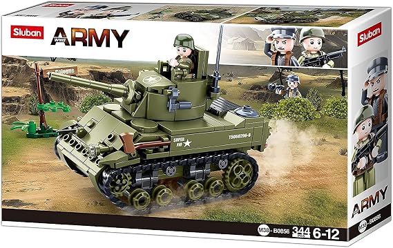 Sluban M38-B0856 WWII-m5 Light Tank