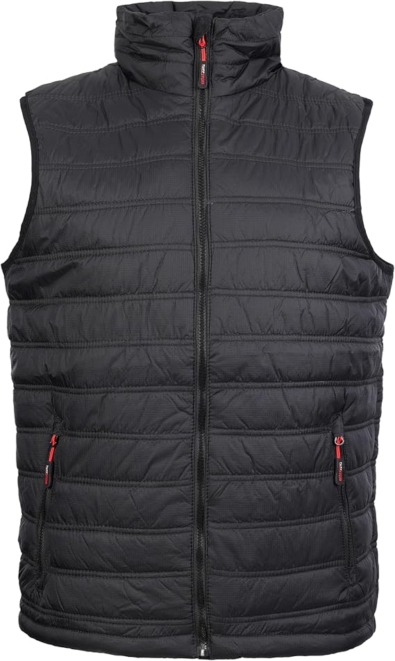 TuffStuff - Elite Bodywarmer - Size XL, Black - 100% Nylon with Thermofort Insulation - Hardwearing Ripstop Fabric - Lightweight, Comfortable Mens Gilet - Work Clothes for Men