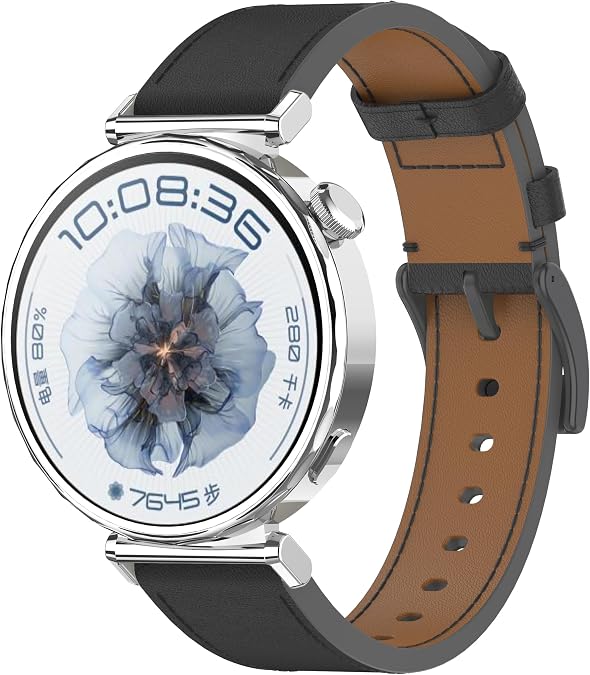 Compatible with Xiaomi Watch S4 41mm Band, Genuine Leather Band Replacement Accessories for Xiaomi Watch S4 41mm Strap