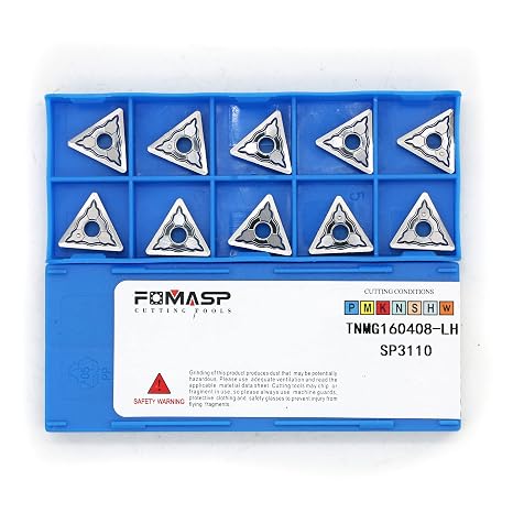 Carbide Inserts for Aluminum TNMG332 / TNMG160408 for Turning Cutting Tools 10 PCS