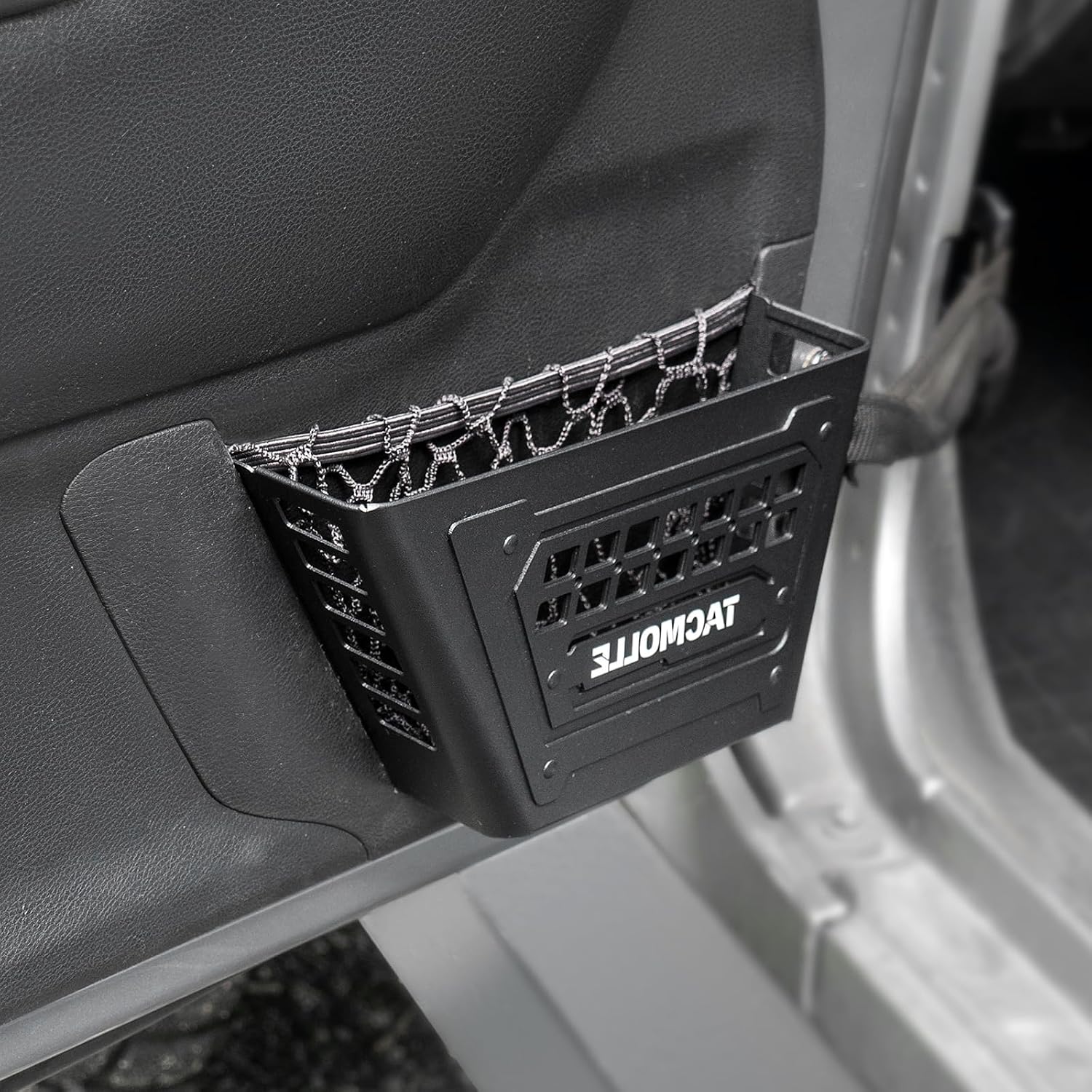 Front Door Pockets – MOLLE Panel for Jeep Wrangler Door Storage, Interior Storage Box Compatible with Jeep Wrangler JK 2007–2018, Matte Finish, 1-Pair