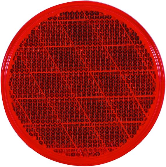 Optronics RE21RBP Red 3" Round Reflector