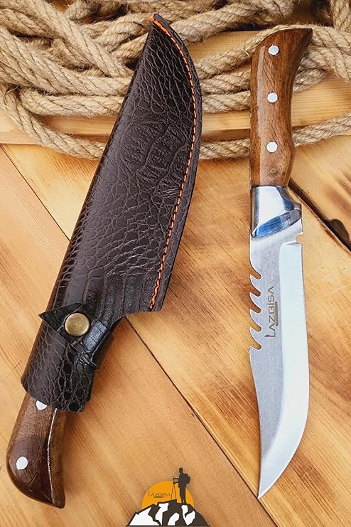 Ceviz Sap Outdoor Kamp Bıçağı Çakısı Piknik Bıçak Çakı Mutfak Şef Bıçağı Kılıflı Kmp-01