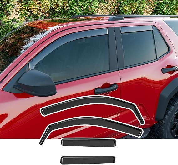 xipoqix Side Window Visor Deflector Compatible with 25-26 Toyota 4Runner