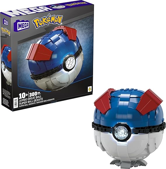 Mega Bloks MEGA Pokémon Jumbo Pokeball, Mega Bloks, Çok Renkli