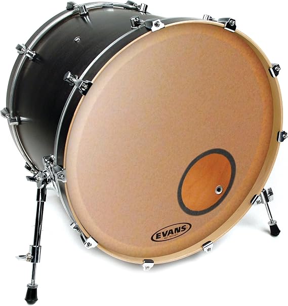Evans EQ3 Resonant Frosted Bass Drum Head, 20 Inch