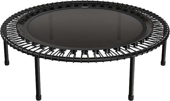 bellicon Mini Trampoline | Bungee Suspension up to 440 lbs | Indoor Fitness Rebounder for Adults | Screw-in Legs