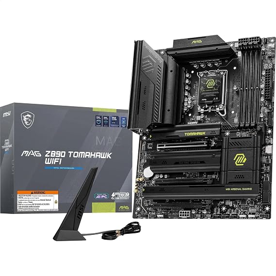 MSI, Mag Z890 Tomahawk Wifi Soket 1851 Ddr5 9200Mhz(oc) Usb 20Gbps 4Xm.2 2Xtb4 Hdmi Display 5G Lan Wifi 7 Atx, 7E32-001R