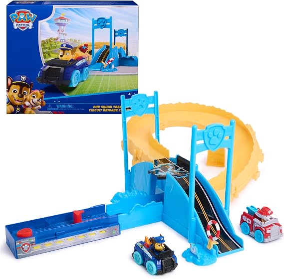PAW Patrol Pup Squad Track Set Looping Playset & Toy Car Vehicle