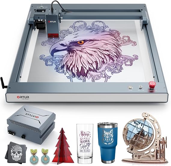 Ortur OLM3 LU3-20A 20000mW Laser Engraver with 50L Laser air Assist, 20000mm/min Engraving Speed and App Control, Class 4 Laser Engraver for Wood and Metal