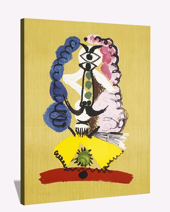 Picasso Canvas Art Imaginary Portraits by Pablo Picasso Wall Art Framed Painting for Bedroom Livingroom Office Ready to Hang