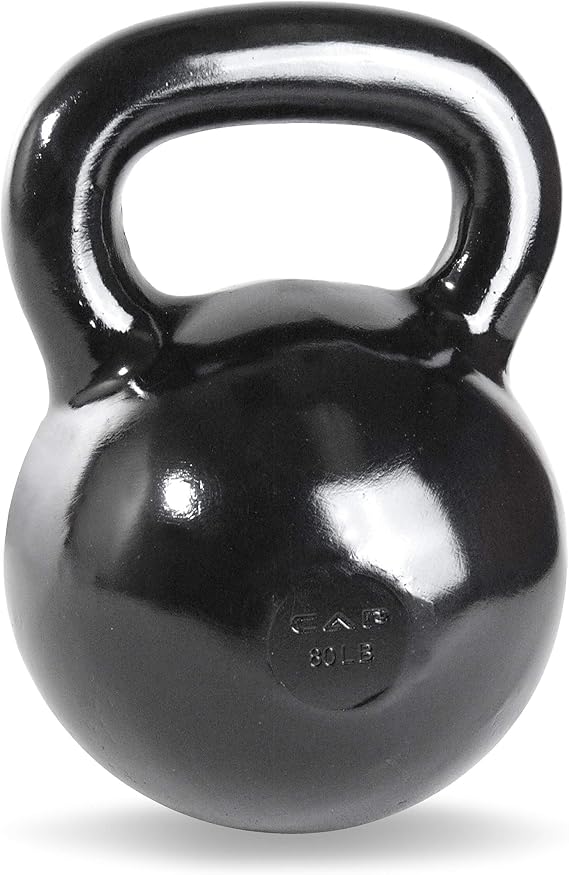 CAP Barbell Black Enamel Coated - Singles and Sets, Multiple Weight Choices