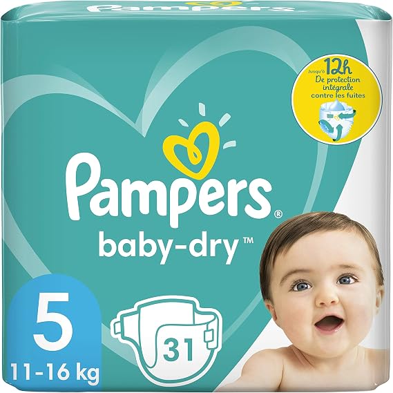 Pampers Baby-Dry Size 5 to 12 Hours Protection, for 11 16 kg 900 g