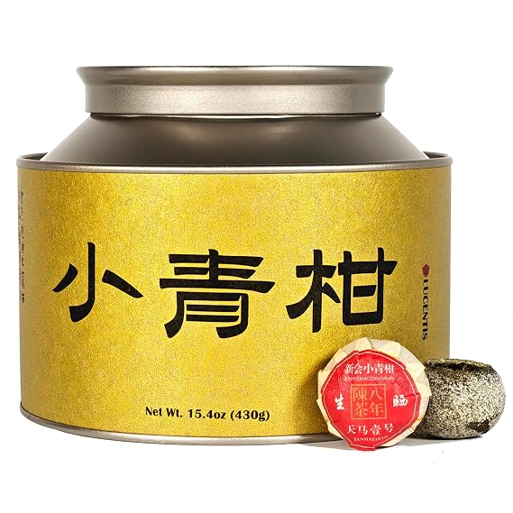 Xiao Qing Gan Pu-erh Tea Aged Tangerine Peel with Fermented Yunnan Tea Citrus Pu'er Tea 15.16oz (430g) Whole Mini Tangerines,,,