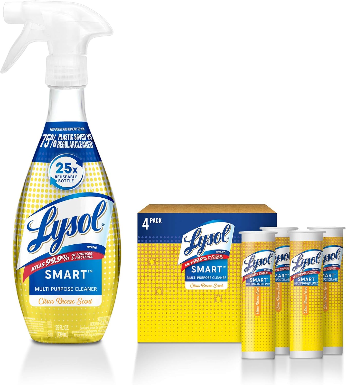 Lysol Smart Multi-Purpose Cleaner Kit, Assortment, Citrus, 1 Count
