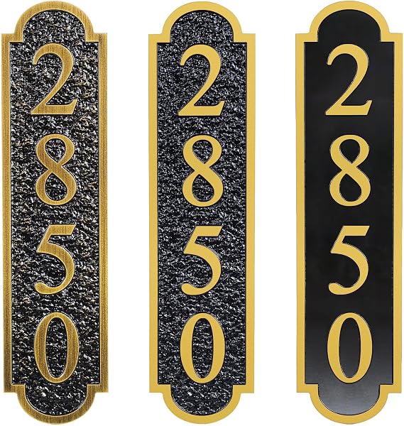 Personalized House Number Plaque Custom Address Plaques for Outside Address Signs for House/Street/Driveway/Mailbox, Classic Vintage Housewarming Gift