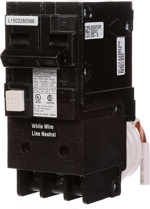 Murray MP230GFA 30 Amp 2-Pole Gfci Circuit Breaker with Self Test & Lockout Feature