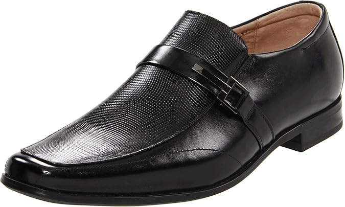 STACY ADAMS Men's Beau Moc Toe Bit Slip-On Loafer