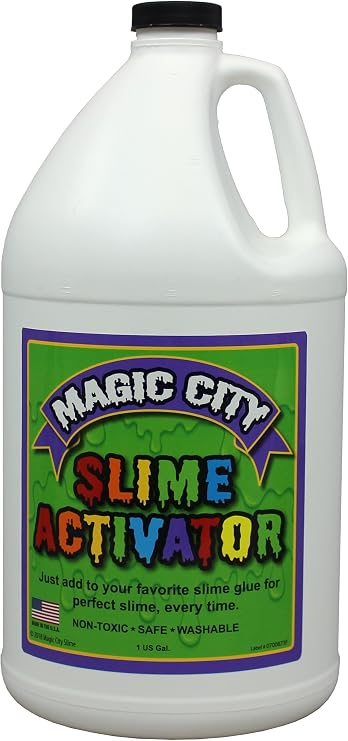 Magic City Slime Activator - Non Toxic, Just Add to Your Favorite Glue for Great Slime Every Time, Made in USA (1 Gallon)