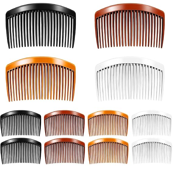 Chuangdi French Side Hair Comb for Women,23 Teeth