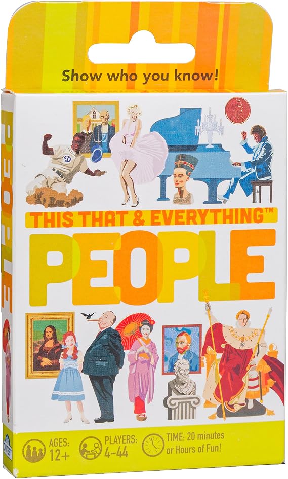 Outset Media This that and Everything: People Travel Sized Trivia Party Game for 4 or More Players Ages 12 and up
