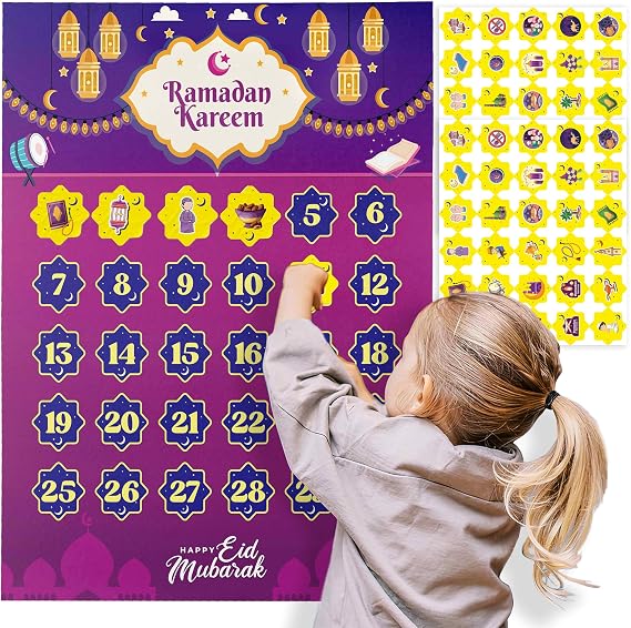 ramadan calendar for kids - ramadan gifts for kids - ramadan decorations for home 2026 - ramadan countdown calendar - ramadan table decor - ramadan advent calendar -