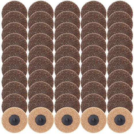 50 Pcs 3 Inch Sanding Discs Quick Change Sanding Discs Nylon Surface Conditioning Grinder Wheels for Angle Grinder, Stock and Rust Removal, Grinding,