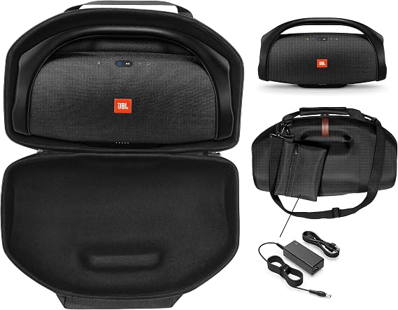 Shoulder Bag for JBL Boombox, Boombox 2, Boombox 3 Waterproof Portable Bluetooth Speaker, Tailor Made semi- Hard case, Featured Handle and Shoulder Strap