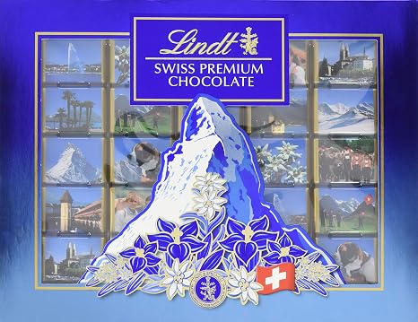 Lindt Chocolate Swiss Napolitains Gift Box 142 g Napolitains Approx. 25 x Mini Chocolate Bars Made of Finest Milk Chocolate Chocolate Bar Chocolate Gift