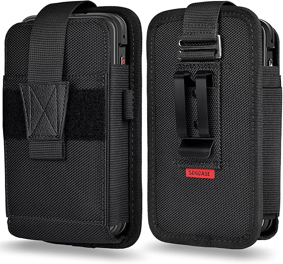 Holster with Belt Clip for Zebra Scanner TC51 TC52 TC52x TC56 TC57 TC57x TC21 TC26 Handheld Barcode Carrying Pouch Scanner Case Holder with Safety Strap Large Size